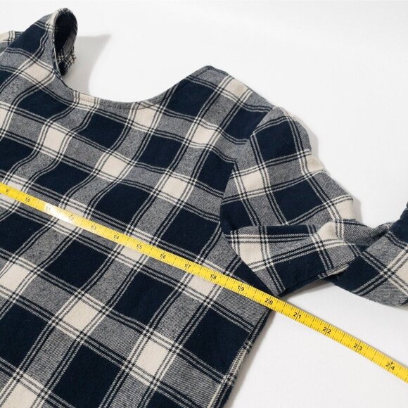 Velvet Heart blue and white gingham plaid shift dress with bell sleeves SZ S - Picture 10 of 10
